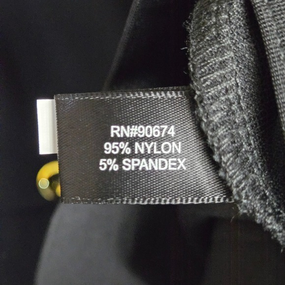 Boston Proper Full Zip Blazer Jacket Black Womens XL Slinky Knit Gold Detail NWT - Picture 8 of 11